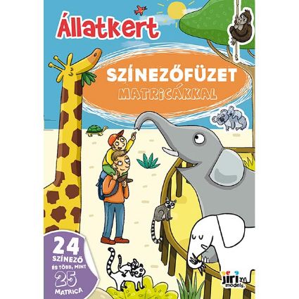 Kép Kifestő A4 matricákkal Állatkert
