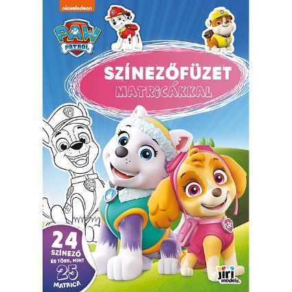 Kép Kifestő A4 matricákkal Mancs őrjárat