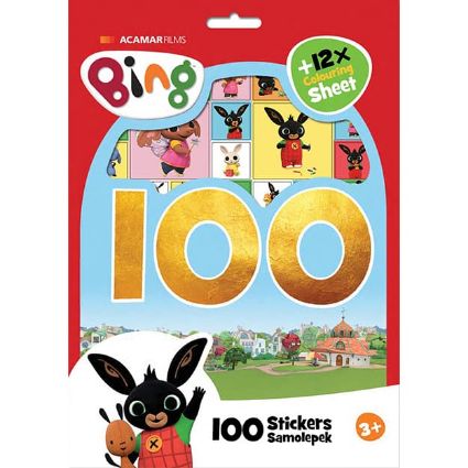 Kép 100 matrica kifestő lapokkal Bing