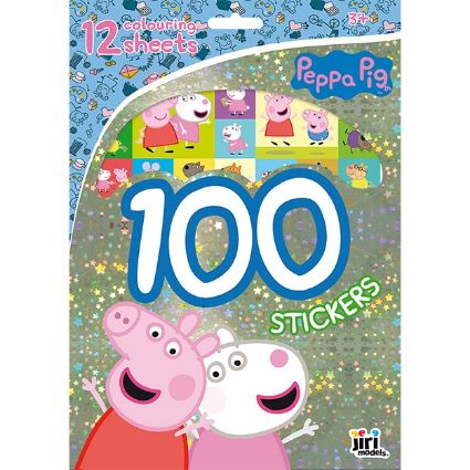 Kép 100 matrica kifestő lapokkal Peppa malac