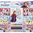 Kép Matrica szett kifestőkkel és zsírkrétákkal 500db Jégvarázs