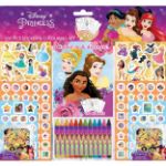 Kép Matrica szett kifestőkkel és zsírkrétákkal 500db Disney Hercegnők