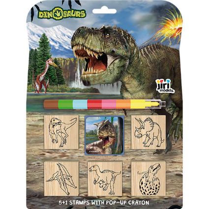 Kép 5+1 pecsét zsírkrétával Dinoszauruszok