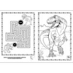 Kép Kifestő A4 Dinoszauruszok