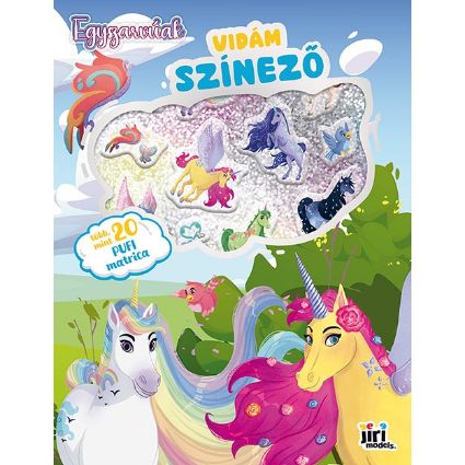 Kép Vidám színezés szuper matricákkal Egyszarvúak